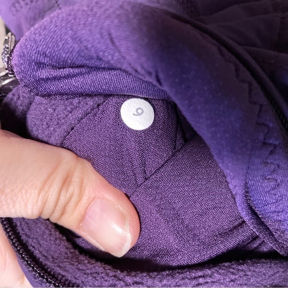 Lululemon Fleecy Keen Deep Zinfandel Purple Full Zip Hoodie Jacket - Picture 16 of 16